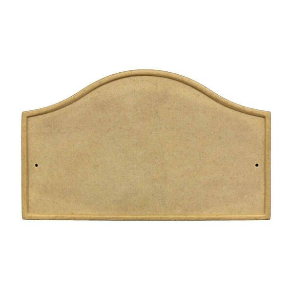 Book Publishing Co 10 in. Ridgestone Serpentine Crushed Stone Do It Yourself Kit Address Plaque in Sandstone Color GR2642862